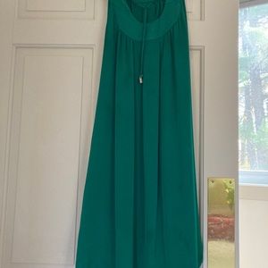 Magnificent Iris Setlakwe emerald green dress.